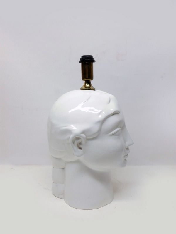 base lampara sobremesa cabeza mujer ceramica e27 40-52x24x30 1u